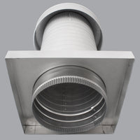 Roof Jack 8" Diameter - Keepa Roof Jack with Curb Mount Flange and Tail Pipe - Active Ventilation Products