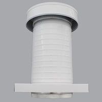 Roof Jack 8" Diameter - Keepa Roof Jack with Curb Mount Flange and Tail Pipe - Active Ventilation Products