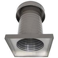 Attic Vent 8" dia with Curb Mount Sub - Base - Keepa Vent | 8" Diameter | Curb Mount Base | 50 Sq. In. NFA - Active Ventilation Products