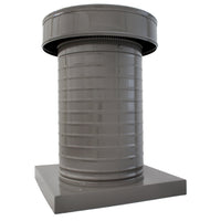 Attic Vent 8" dia with Curb Mount Sub - Base - Keepa Vent | 8" Diameter | Curb Mount Base | 50 Sq. In. NFA - Active Ventilation Products