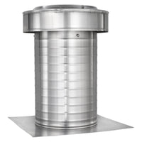 Flat Roof Attic Vent - Keepa Vent | 8" Diameter | Flat Base | 50 Sq. In. NFA - Active Ventilation Products
