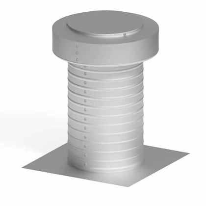 Flat Roof Attic Vent - Keepa Vent | 8" Diameter | Flat Base | 50 Sq. In. NFA