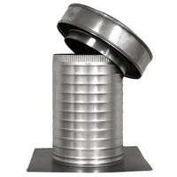 Flat Roof Attic Vent - Keepa Vent | 8" Diameter | Flat Base | 50 Sq. In. NFA - Active Ventilation Products