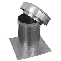 Flat Roof Attic Vent - Keepa Vent | 8" Diameter | Flat Base | 50 Sq. In. NFA - Active Ventilation Products