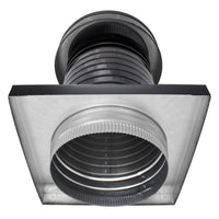 Roof Jack 9" Diameter - Keepa Roof Jack with Curb Mount Flange and Tail Pipe - Active Ventilation Products