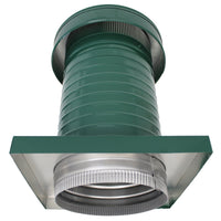 Roof Jack 9" Diameter - Keepa Roof Jack with Curb Mount Flange and Tail Pipe - Active Ventilation Products
