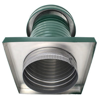Roof Jack 9" Diameter - Keepa Roof Jack with Curb Mount Flange and Tail Pipe - Active Ventilation Products