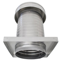Roof Jack 9" Diameter - Keepa Roof Jack with Curb Mount Flange and Tail Pipe - Active Ventilation Products