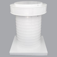 Attic Vent 9" dia with Curb Mount Sub - Base - Keepa Vent | 9" Diameter | Curb Mount Base | 63 Sq. In. NFA - Active Ventilation Products