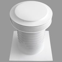 Flat Roof Attic Vent - Keepa Vent | 9" Diameter | Flat Flange | 63 Sq. In. NFA - Active Ventilation Products