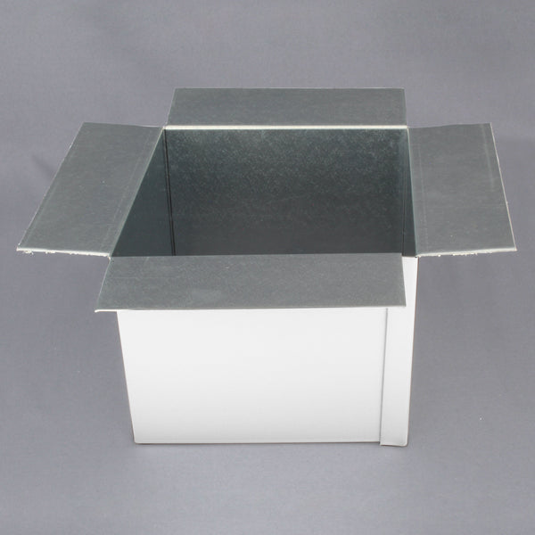 Pitch Pan Pitch Pocket TPO Clad Steel 6 inches square 5 inches high