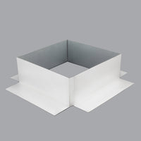 TPO Clad Steel Pitch Pan - Pitch Pocket 8" x 8" Wide - 3" Tall - Active Ventilation Products