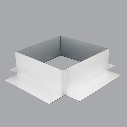 TPO Clad Steel Pitch Pan - Pitch Pocket 8" x 8" Wide - 3" Tall - Active Ventilation Products