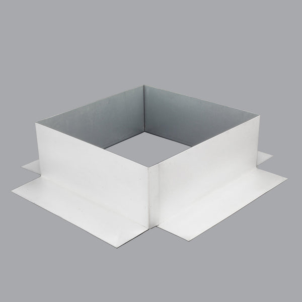 TPO Clad Steel Pitch Pan - Pitch Pocket 8" x 8" Wide - 3" Tall - Active Ventilation Products