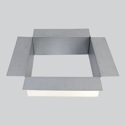 TPO Clad Steel Pitch Pan - Pitch Pocket 8" x 8" Wide - 3" Tall - Active Ventilation Products