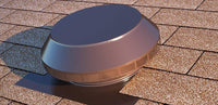Roof Louver - Pop Vent | 12" Diameter | 1" Tall Collar | Flat Flange | 113 Sq. In. NFA - Active Ventilation Products