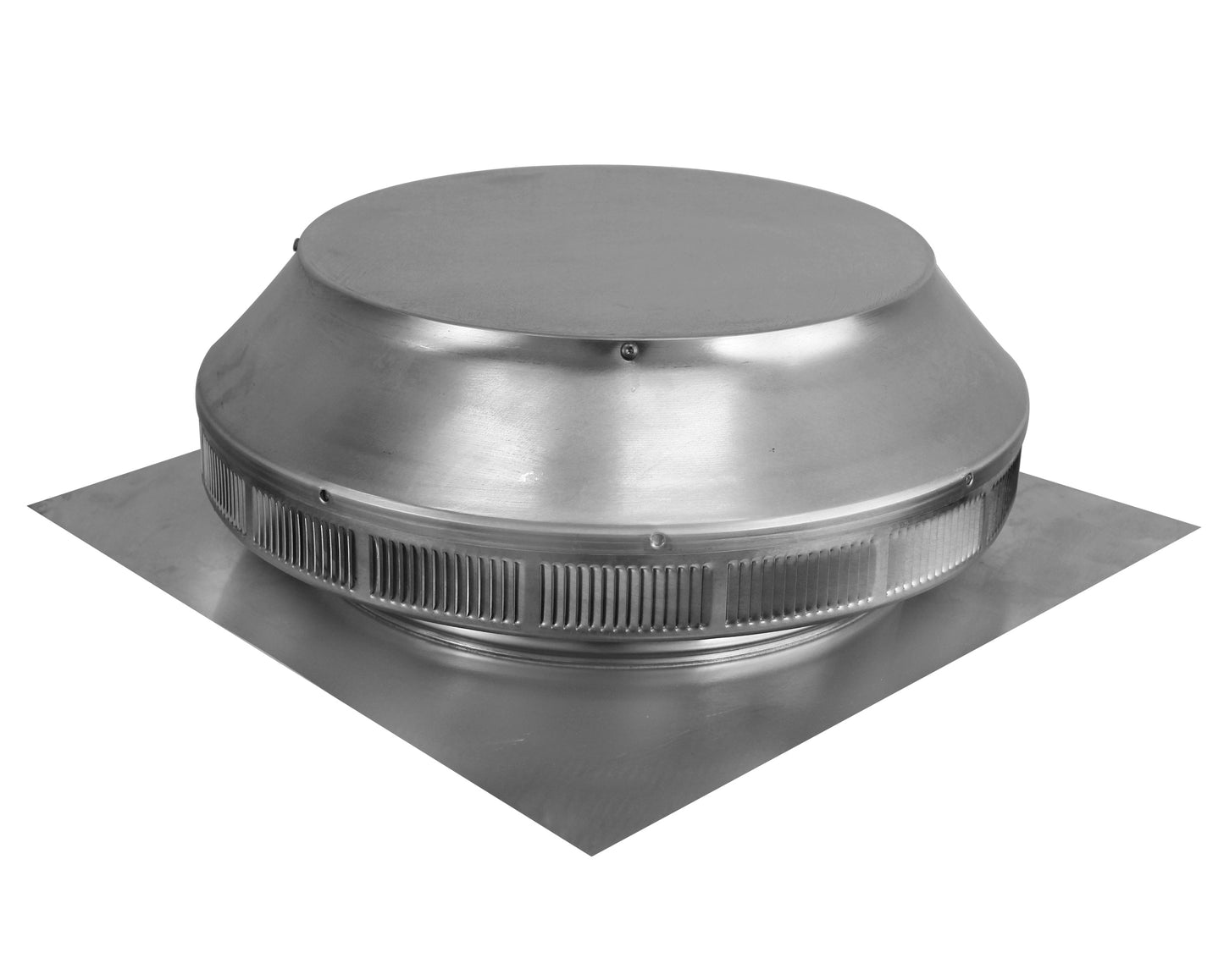 Model PV-12-C1 | Pop Ventilator | 12" Diameter | 1" Tall Collar | Flat Flange |  113 Sq. In. NFA