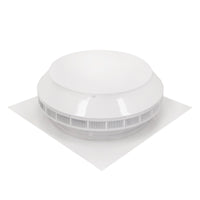 Roof Louver - Pop Vent | 12" Diameter | 1" Tall Collar | Flat Flange | 113 Sq. In. NFA - Active Ventilation Products