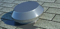 Roof Louver - Pop Vent | 12" Diameter | 1" Tall Collar | Flat Flange | 113 Sq. In. NFA - Active Ventilation Products