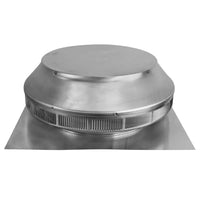 Roof Louver - Pop Vent | 12" Diameter | 1" Tall Collar | Flat Flange | 113 Sq. In. NFA - Active Ventilation Products