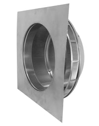 Roof Louver - Pop Vent | 12" Diameter | 1" Tall Collar | Flat Flange | 113 Sq. In. NFA - Active Ventilation Products