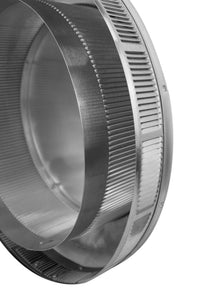 Roof Louver - Pop Vent | 12" Diameter | 1" Tall Collar | Flat Flange | 113 Sq. In. NFA - Active Ventilation Products