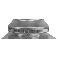 Roof Louver - Pop Vent | 12" Diameter | 1" Tall Collar | Flat Flange | 113 Sq. In. NFA - Active Ventilation Products