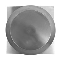 Roof Louver - Pop Vent | 12" Diameter | 1" Tall Collar | Flat Flange | 113 Sq. In. NFA - Active Ventilation Products