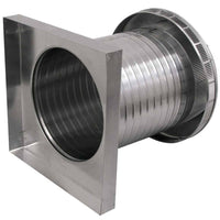 Roof Louver 12" with Curb Mount Sub - Base - Pop Vent | 12" Diameter | 12" Tall Collar | 113 Sq. In. NFA - Active Ventilation Products