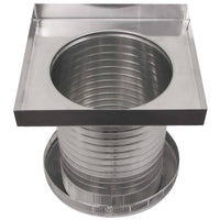 Roof Louver 12" with Curb Mount Sub - Base - Pop Vent | 12" Diameter | 12" Tall Collar | 113 Sq. In. NFA - Active Ventilation Products