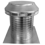Roof Louver - Pop Vent | 12" Diameter | 12" Tall Collar | Flat Flange | 113 Sq. In. NFA - Active Ventilation Products