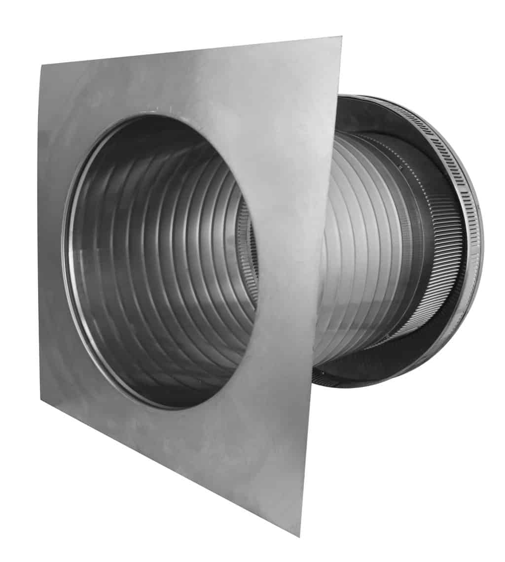 Model PV-12-C12  | Pop Vent |  12" Diameter |  12" Tall Collar | Flat Falng | 113 Sq. In. NFA