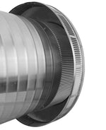 Roof Louver - Pop Vent | 12" Diameter | 12" Tall Collar | Flat Flange | 113 Sq. In. NFA - Active Ventilation Products