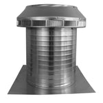 Roof Louver - Pop Vent | 12" Diameter | 12" Tall Collar | Flat Flange | 113 Sq. In. NFA - Active Ventilation Products