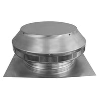Roof Louver - Pop Vent | 12" Diameter | 2" Tall Collar | Flat Flange | 113 Sq. In. NFA - Active Ventilation Products