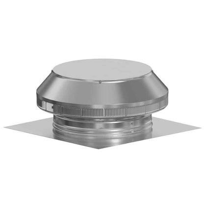 Model PV-12-C2 | Pop Ventilator | 12" Diameter | 2" Tall Collar | Flat Flange |  113 Sq. In. NFA