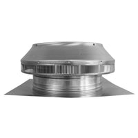 Roof Louver - Pop Vent | 12" Diameter | 2" Tall Collar | Flat Flange | 113 Sq. In. NFA - Active Ventilation Products
