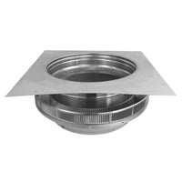 Roof Louver - Pop Vent | 12" Diameter | 2" Tall Collar | Flat Flange | 113 Sq. In. NFA - Active Ventilation Products