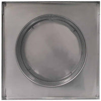Roof Louver 12" with Curb Mount Sub - Base - Pop Vent | 12" Diameter | 4" Tall Collar | 113 Sq. In. NFA - Active Ventilation Products