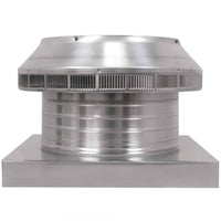 Roof Louver 12" with Curb Mount Sub - Base - Pop Vent | 12" Diameter | 4" Tall Collar | 113 Sq. In. NFA - Active Ventilation Products