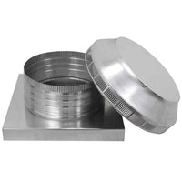 Roof Louver 12" with Curb Mount Sub - Base - Pop Vent | 12" Diameter | 4" Tall Collar | 113 Sq. In. NFA - Active Ventilation Products