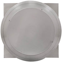 Roof Louver 12" with Curb Mount Sub - Base - Pop Vent | 12" Diameter | 4" Tall Collar | 113 Sq. In. NFA - Active Ventilation Products