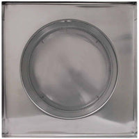 Roof Louver 12" with Curb Mount Sub - Base - Pop Vent | 12" Diameter | 6" Tall Collar | 113 Sq. In. NFA - Active Ventilation Products