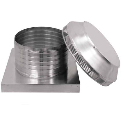 Model PV-12-C6-CMF | Pop Vent |  12" Diameter |  6" Tall Collar  | Curb Mount Flange  |  113 Sq. In. NFA