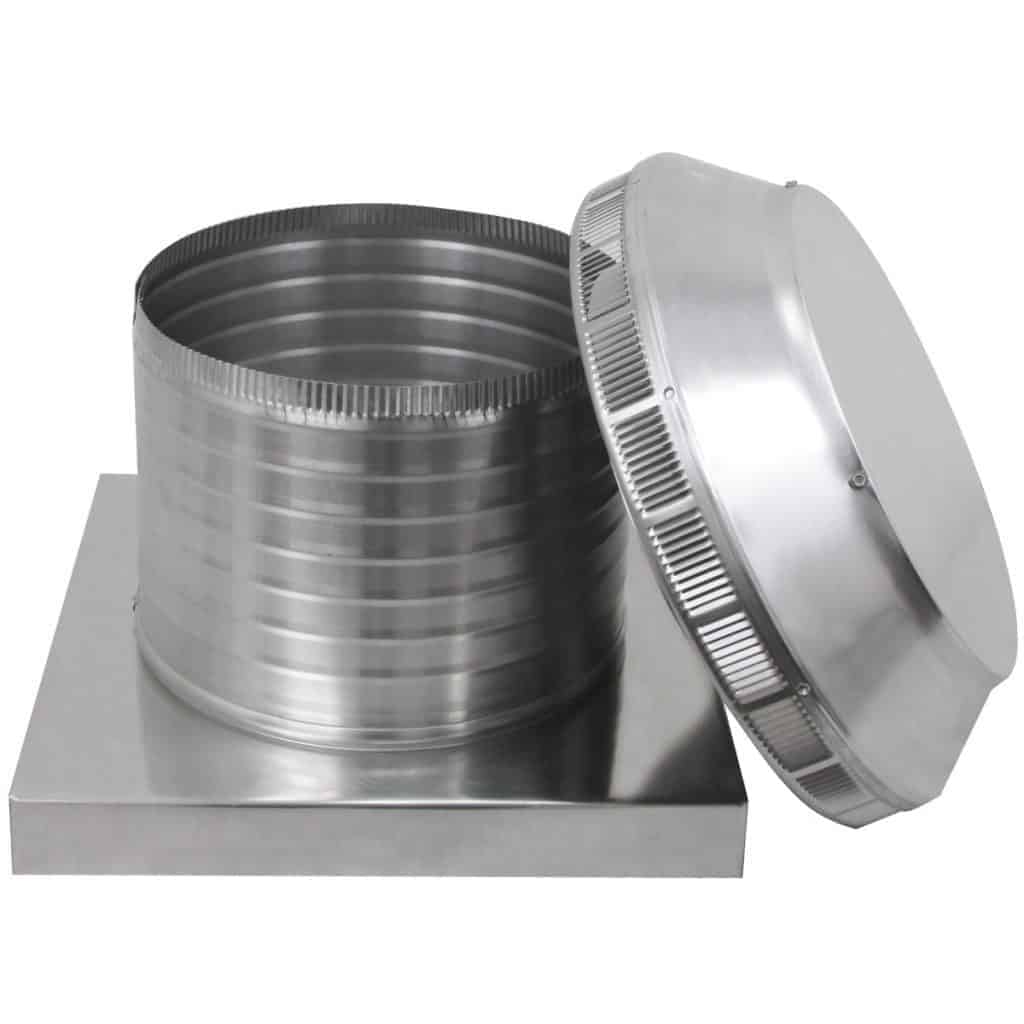 Model PV-12-C8-CMF | Pop Vent |  12" Diameter |  8" Tall Collar  | Curb Mount Flange  |  113 Sq. In. NFA