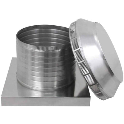 Model PV-12-C8-CMF | Pop Vent |  12" Diameter |  8" Tall Collar  | Curb Mount Flange  |  113 Sq. In. NFA