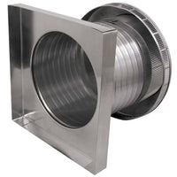 Roof Louver 12" with Curb Mount Sub - Base - Pop Vent | 12" Diameter | 8" Tall Collar | 113 Sq. In. NFA - Active Ventilation Products