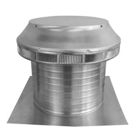 Roof Louver - Pop Vent | 12" Diameter | 8" Tall Collar | Flat Flange | 113 Sq. In. NFA - Active Ventilation Products