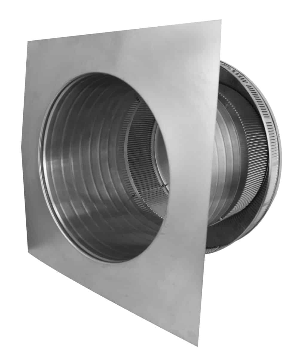 Model PV-12-C8  | Pop Vent |  12" Diameter |  8" Tall Collar | Flat Falng | 113 Sq. In. NFA