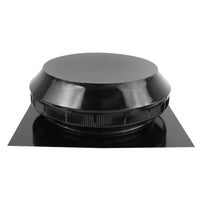 Roof Louver - Pop Vent | 14" Diameter | 1" Tall Collar | Flat Flange | 144 Sq. In. NFA - Active Ventilation Products